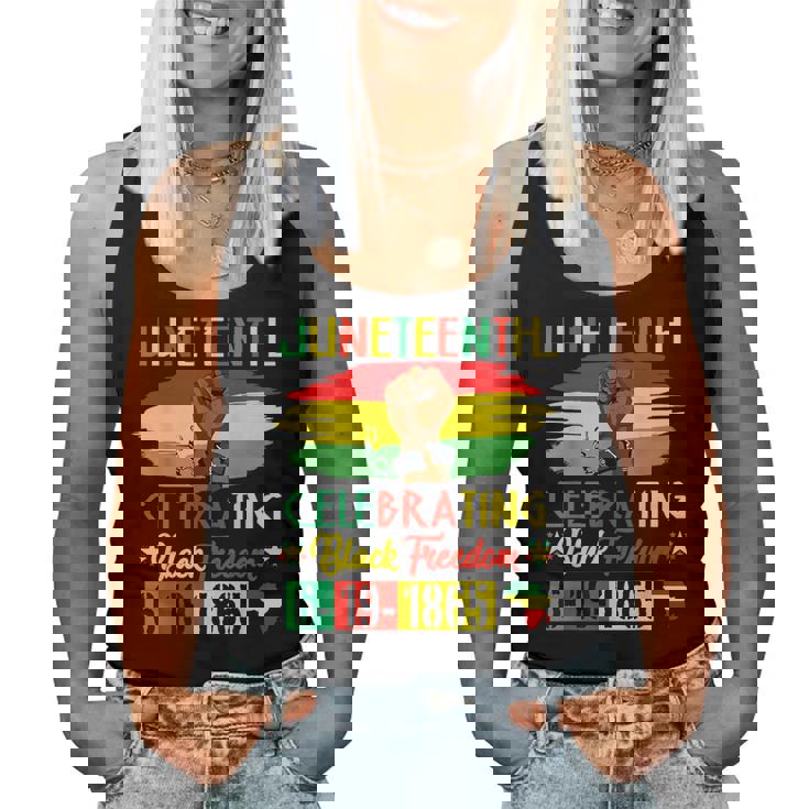 Junenth Celebrating Black Freedom June 19 1865 Women Women Tank Top