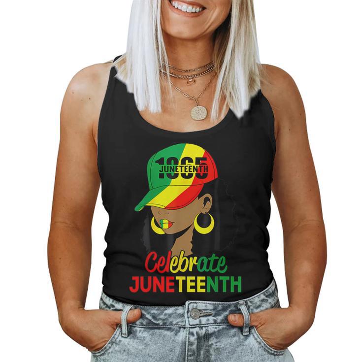 Junenth Messy Bun Junenth Celebrate 1865 Women Women Tank Top