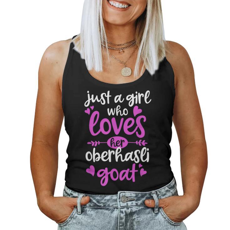 Just A Girl Who Loves Her Oberhasli Goat Women Tank Top