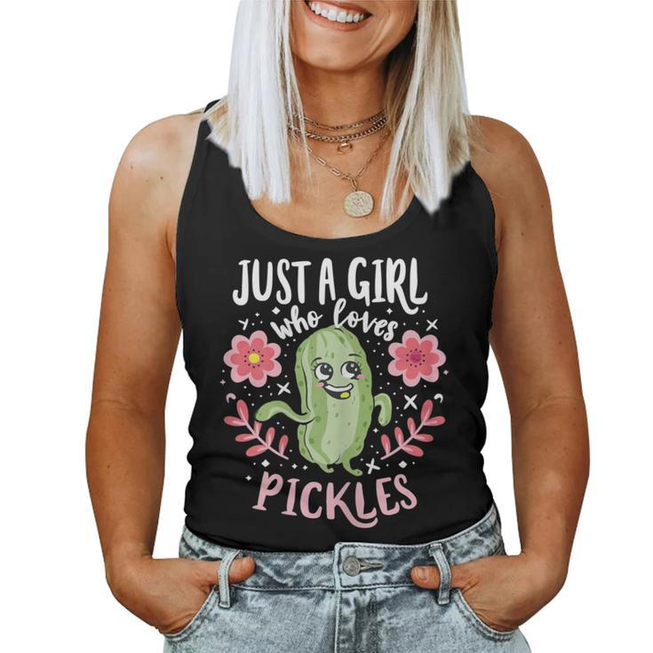 Just A Girl Who Loves Pickles Women Tank Top