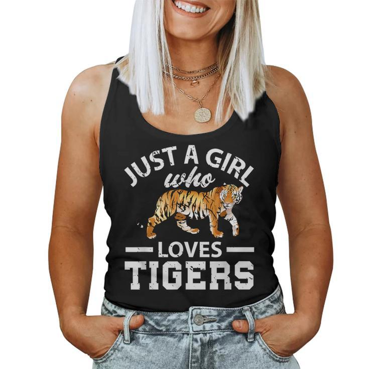 Just A Girl Who Loves Tiger Women Tank Top
