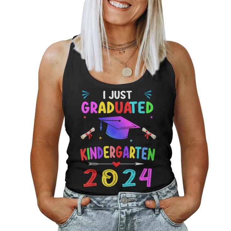 I Just Graduated Kindergarten Graduation 2024 Boys Girls Women Tank Top