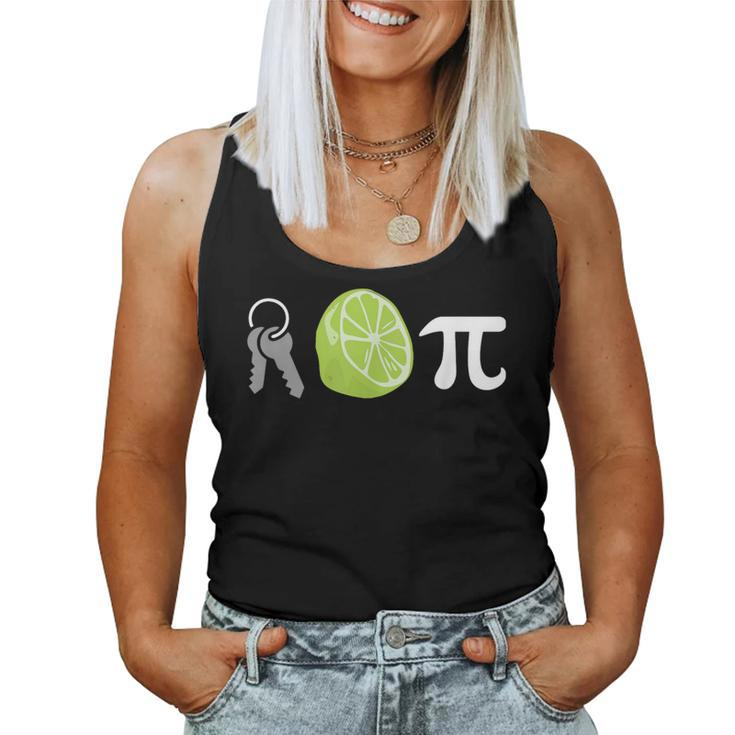 Key Lime Pi Pi Day Symbol Math Geek TeacherWomen Tank Top