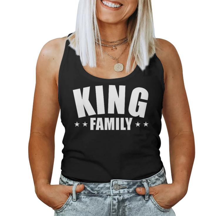 King Last Name Family Matching Party Women Tank Top