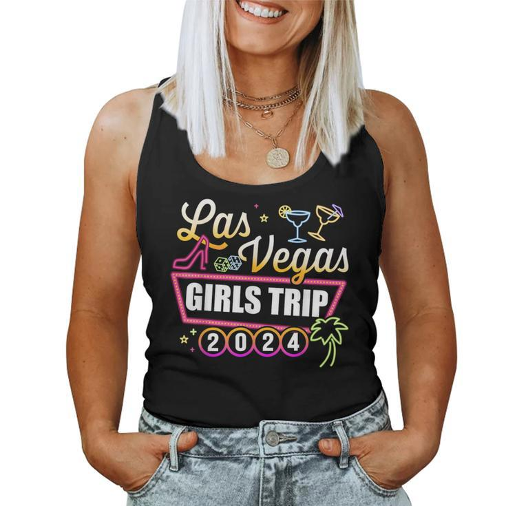 Las Vegas 2024 Girls Trip Matching Besties Party Squad Women Tank Top