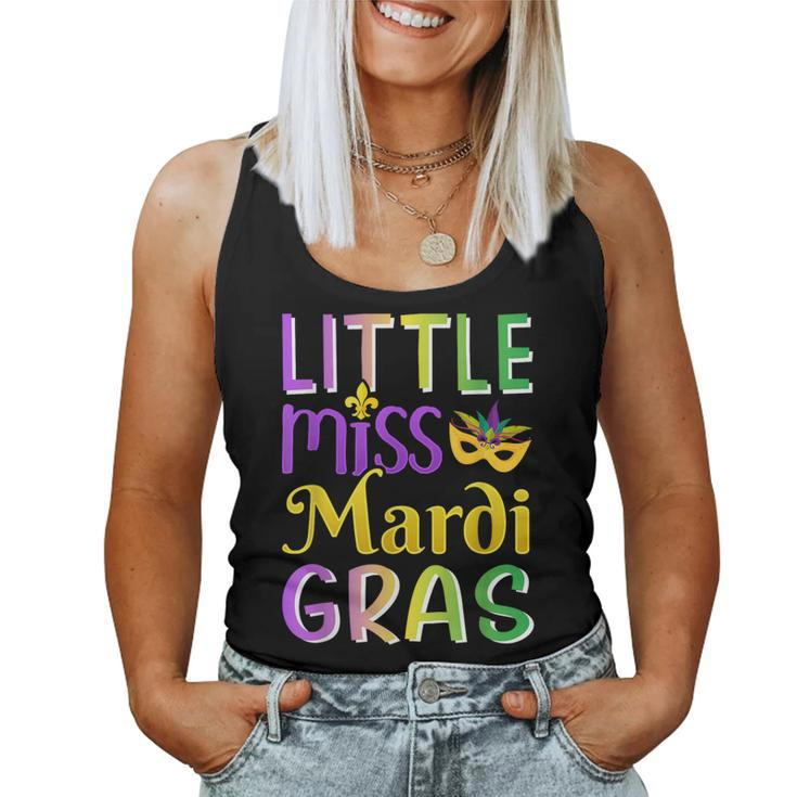 Little Miss Mardi Gras For New Orleans Costume Girls Women Tank Top