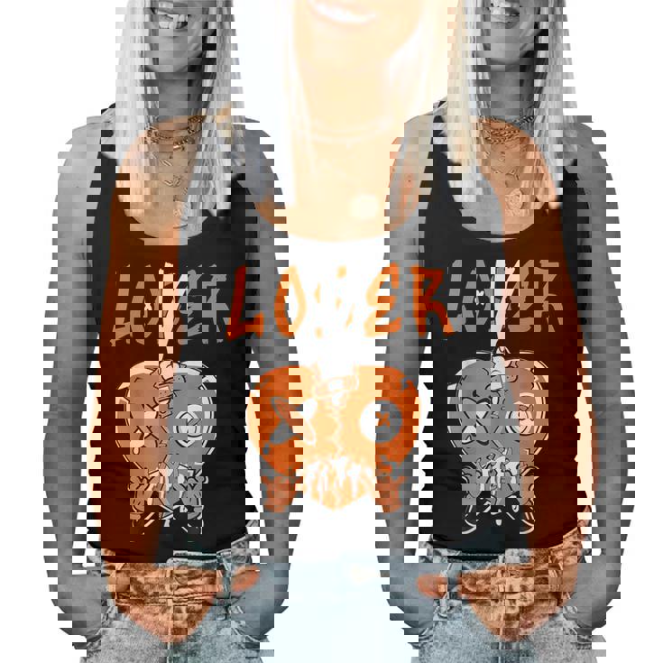 Loser Lover Drip Heart Orange Matching Outfit Women Women Tank Top