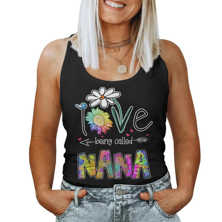 I Love Being Called Nana Sunflower Mother's Day Women Tank Top