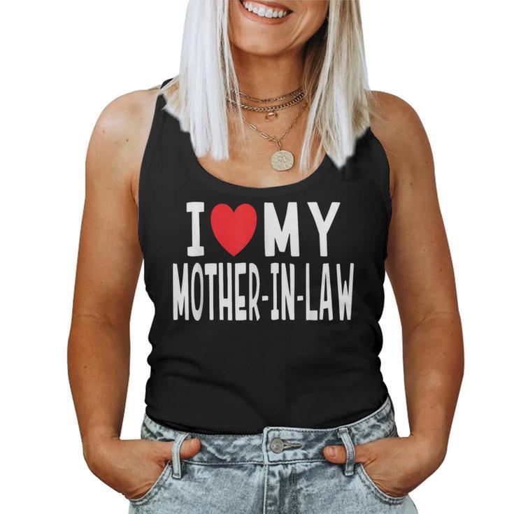 I Love My Mother-In-Law Family Celebration Heart Women Tank Top