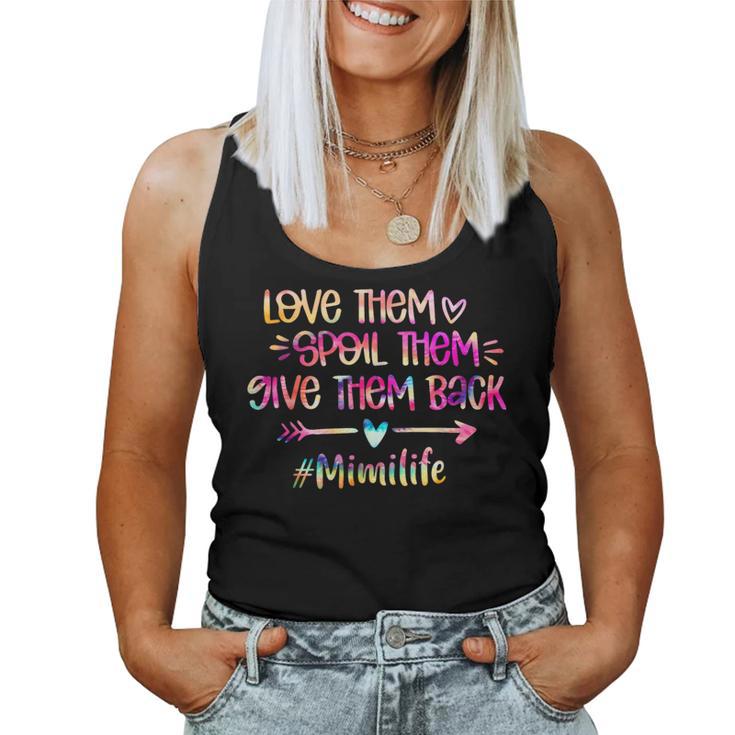 Love Spoil Give Them Back Tie Dye Mimi Life Women Tank Top