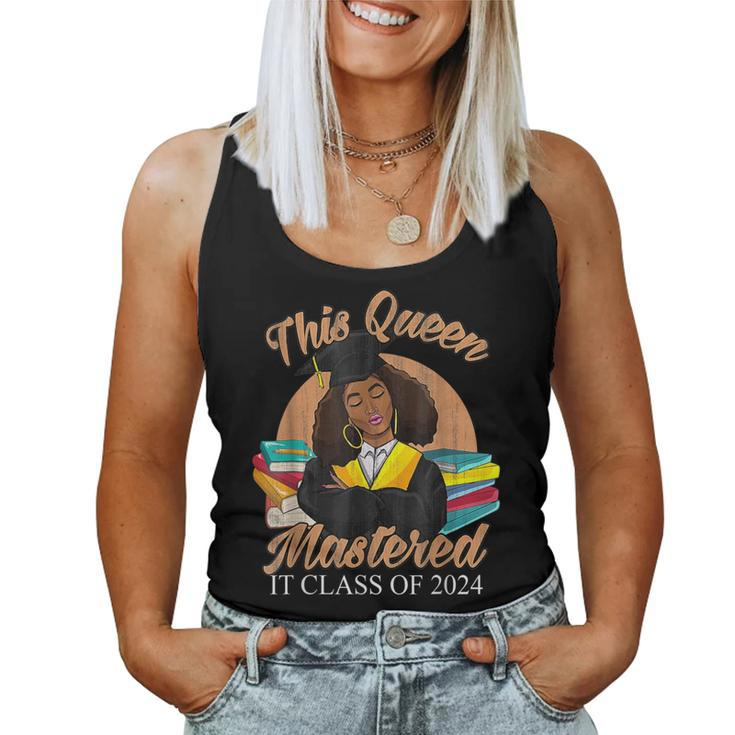 I Mastered It Masters Queen Graduation Class Of 2024 College Women Tank Top