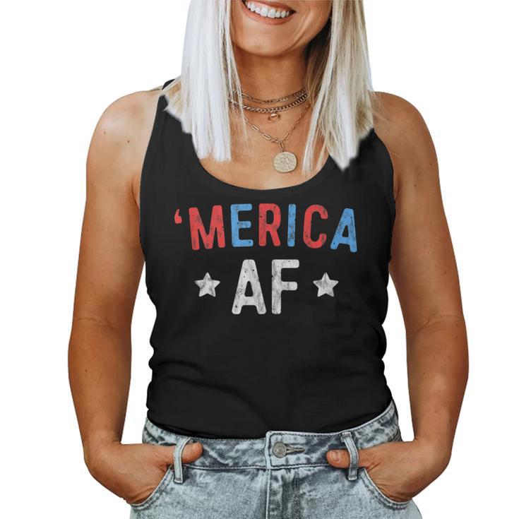 Merica Af Patriotic 4Th July America Freedom Men Women Tank Top