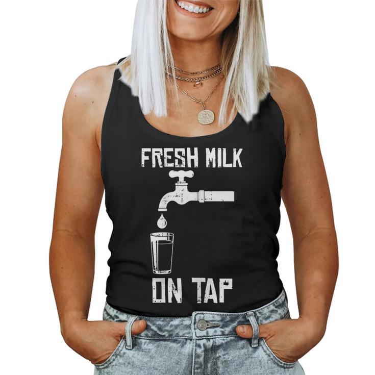 Milk On Tap Breastfeeding Motherhood Mama New Mom Women Tank Top