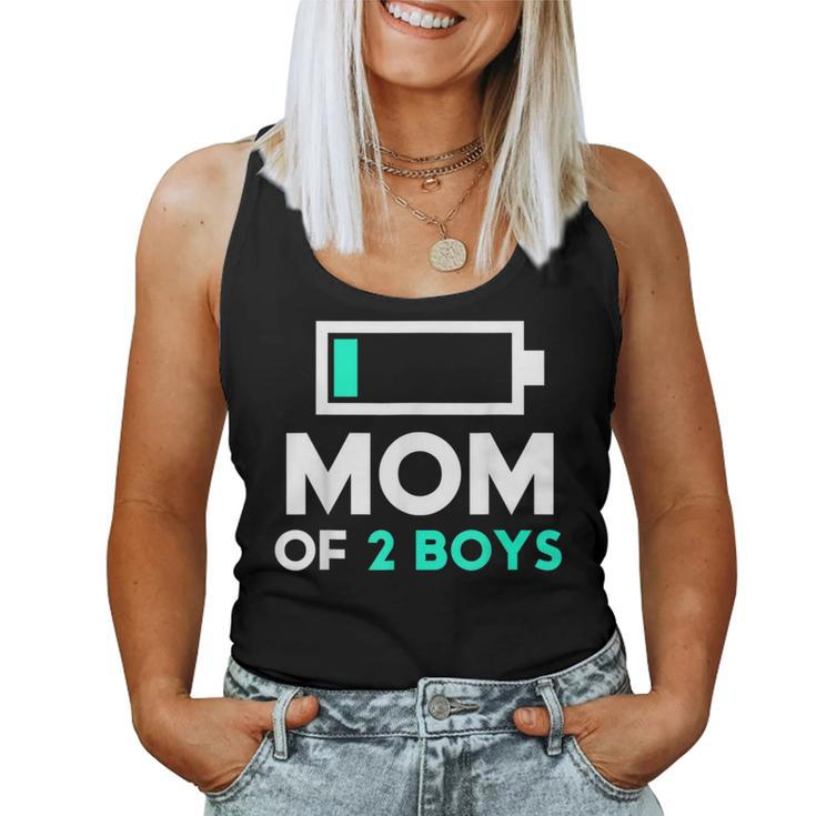 Mom Of 2 Boys From Son To Birthday Women Women Tank Top