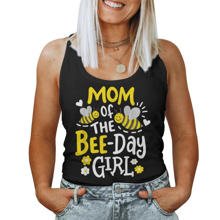 Mom Of The Bee-Day Girl Birthday Party Matching Family Women Women Tank Top
