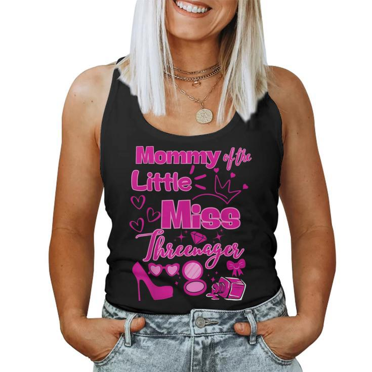 Mommy Miss Threenager 13 Bday Girls Salon Spa Makeup Party Women Tank Top