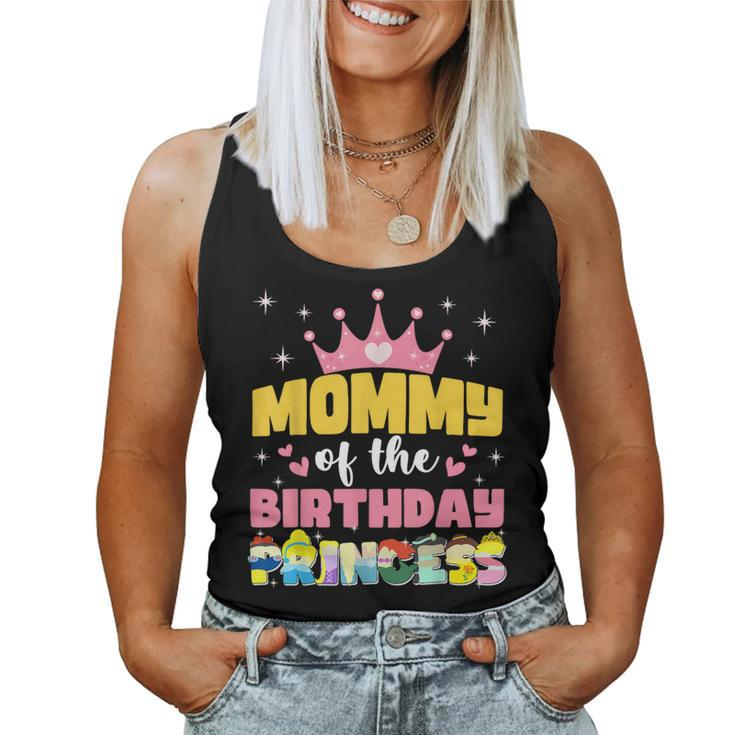 Mommy Mom And Dad Of The Birthday Princess Girl Family Women Tank Top