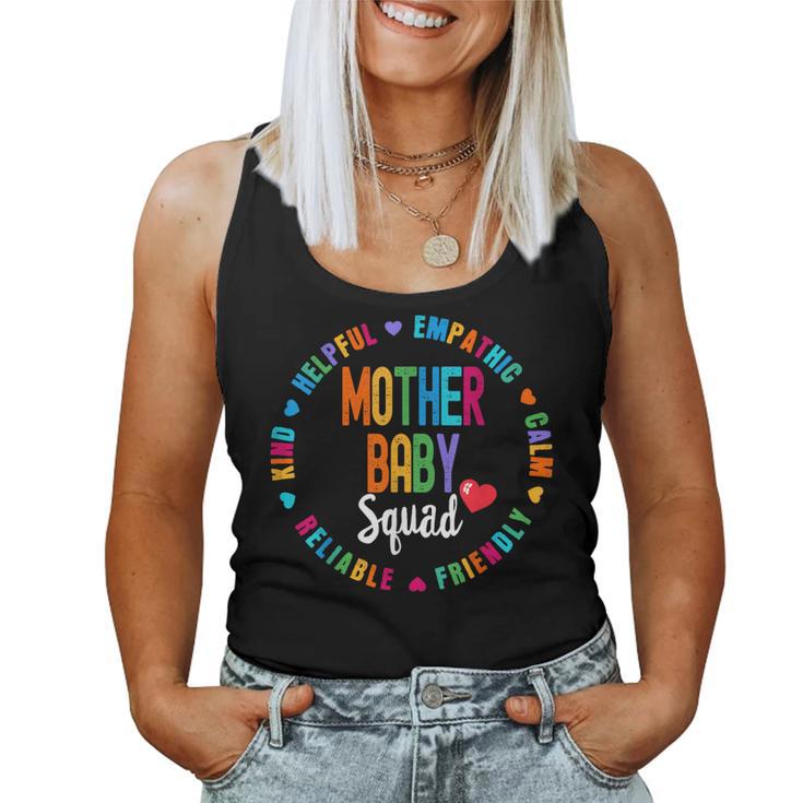 Mother Baby Squad Nurse Postpartum Labor Delivery Nurses Ob Women Tank Top