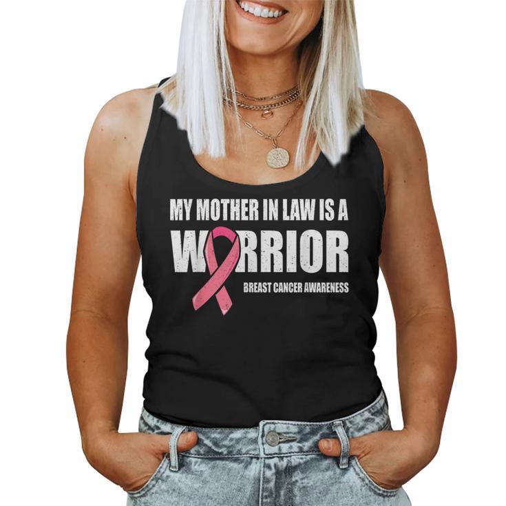 My Mother In Law Is A Warrior Breast Cancer Warrior Women Tank Top