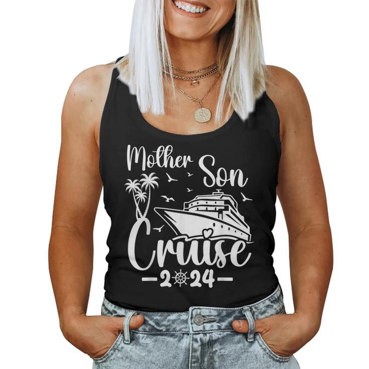 Mother Son Cruise 2024 Family Mom Son Matching Vacation Trip Women Tank Top