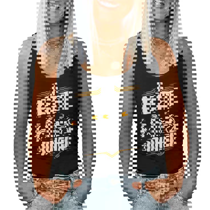 Moto Drôle Moto Cross Humour La Recette Du Bonheur Rigolo Women Tank Top