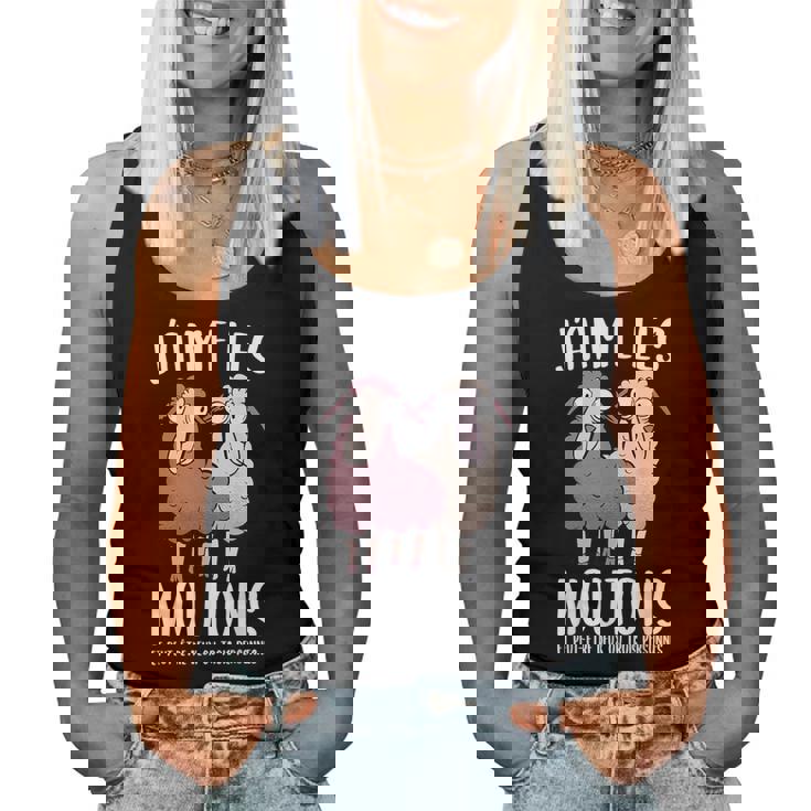 Mouton Humour Drole Fille J'aime Les Moutons Women Tank Top
