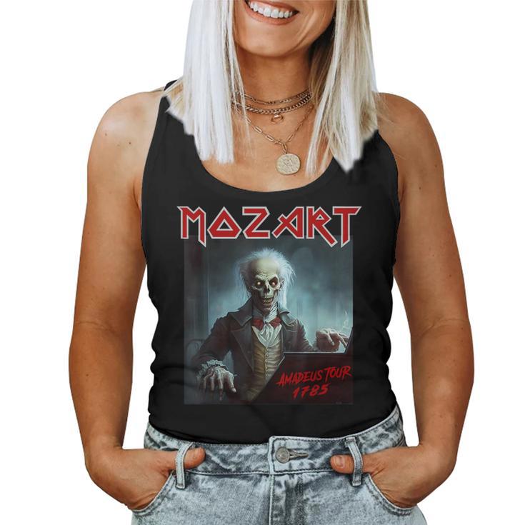 Mozart Heavy-Metal Vintage Sarcastic Music Women Tank Top