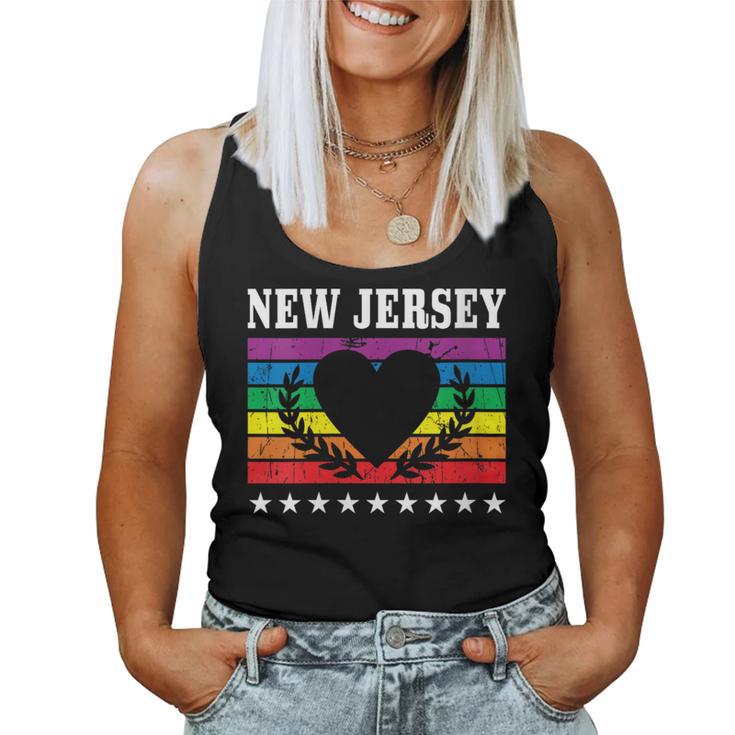 New Jersey Pride Flag Pride Month Lgbtq Flag Lgbt Community Women Tank Top