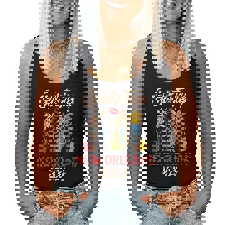 New Orleans Girls Trip 2024 Black Melanin Queen Summer Women Tank Top