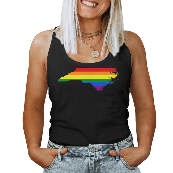 North Carolina Rainbow Flag Women Tank Top