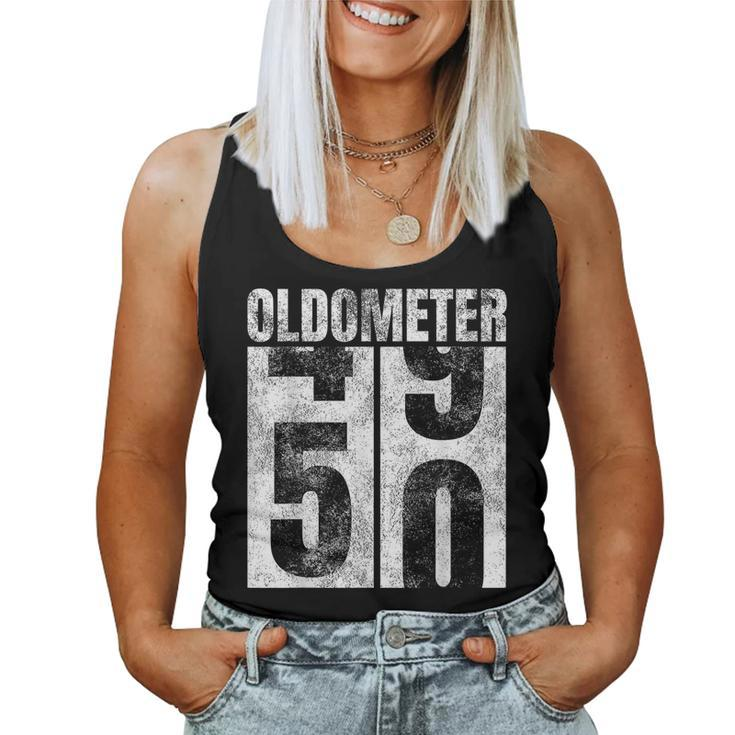 Oldometer 49-50 Yrs Old Man Woman Bday Graphic 50Th Birthday Women Tank Top