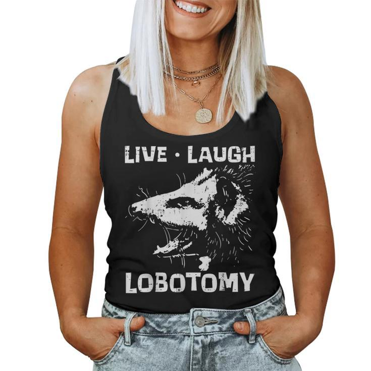 Opossum Live Love Lobotomy Possum Street Trash Cat Women Women Tank Top