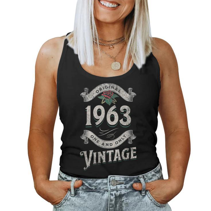 Original 1963 One And Only Vintage Men Birthday Women Tank Top