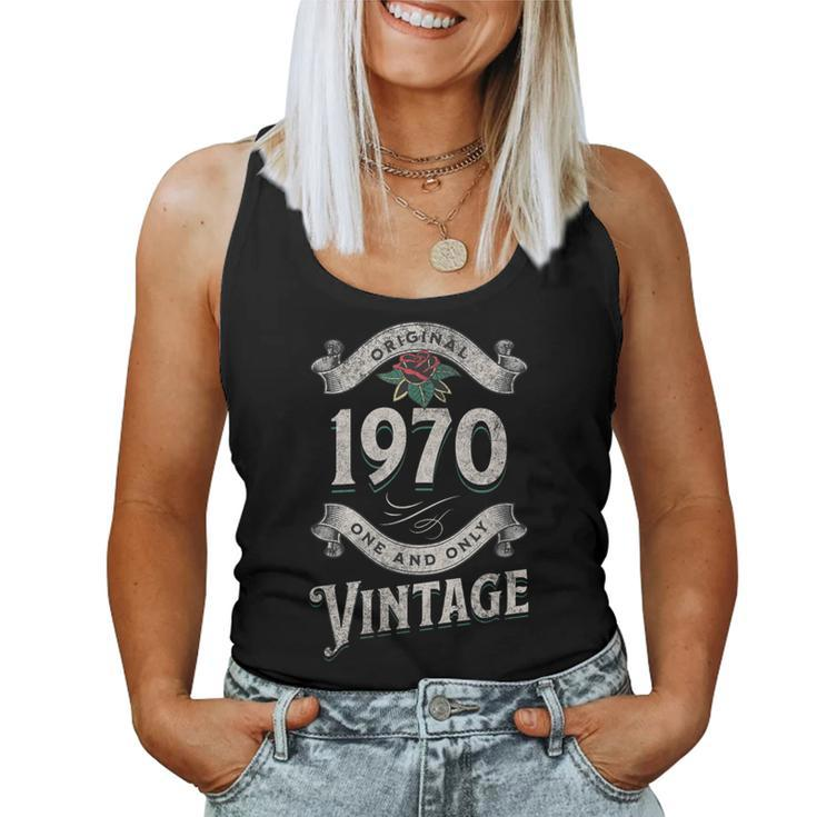 Original 1970 One And Only Vintage Men Birthday Women Tank Top