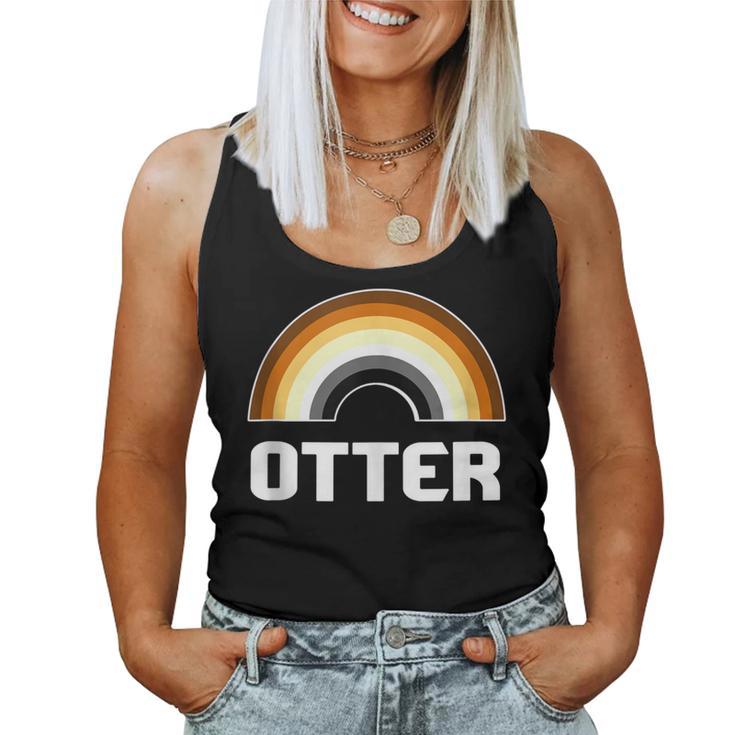 Otter Rainbow Gay Bear Lgbt Gay Pride Bear Wolf Women Tank Top