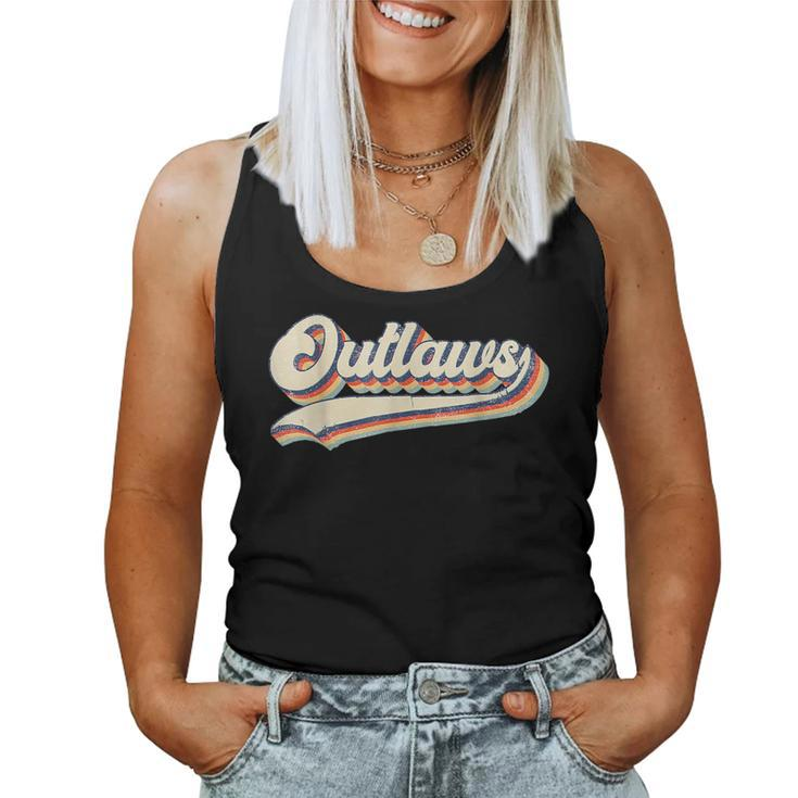 Outlaws Sports Name Vintage Retro For Boys Girls Women Tank Top