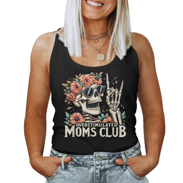 Overstimulated Moms Club Happy Mother's Day Mom Trendy Words Women Tank Top