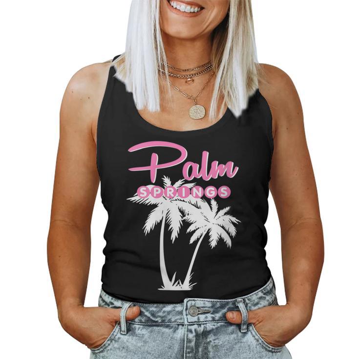 Palm Springs Retro Vintage California Palm Tree Women Tank Top