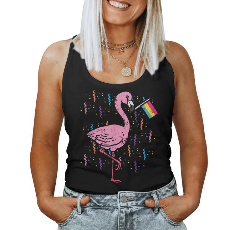 Pansexual Flag Flamingo Lgbt Pan Pride Stuff Animal Women Tank Top