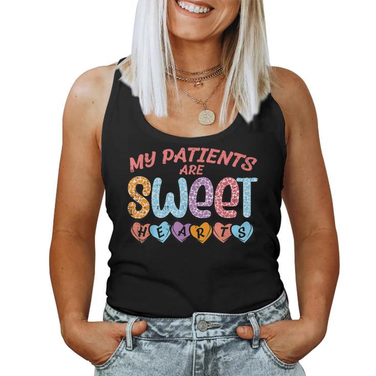 My Patients Sweet Hearts Valentine Day Nurse Scrub Top Women Women Tank Top