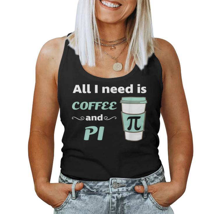Pi Day Math Coffee Lover Geometry Calculus Trigonometry Women Tank Top