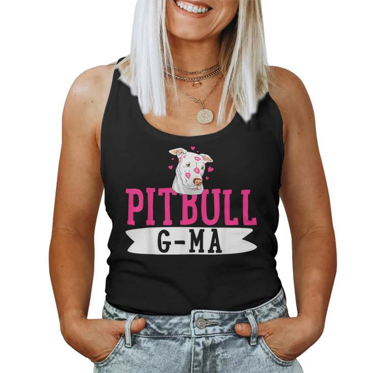 Pitbull G-Ma Pit Bull Terrier Dog Pibble Owner Mother's Day Women Tank Top
