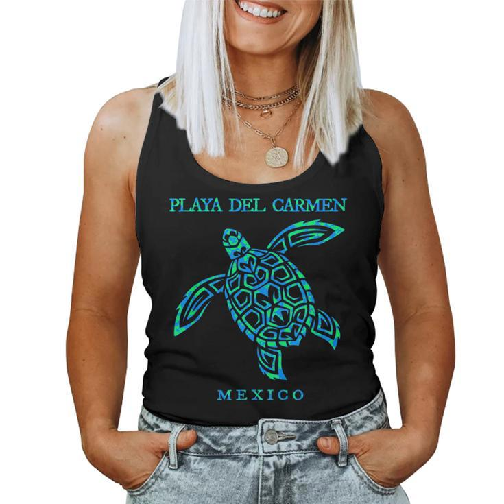 Playa Del Carmen Mexico Sea Turtle Boys Girls 2024 Vacation Women Tank Top