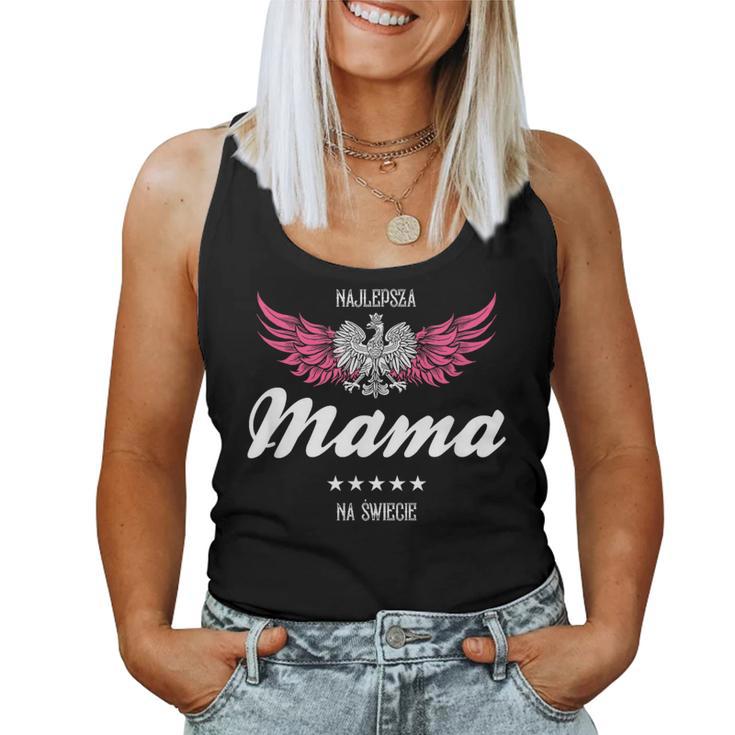 Polska Polen Flaggen Mama Polnisch Spruch Tank Top Frauen