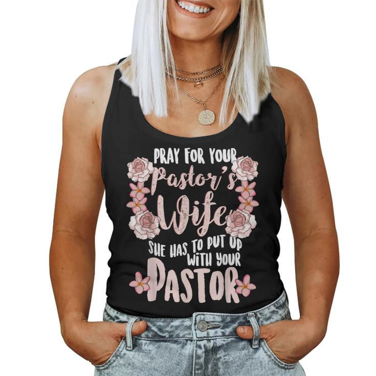 Pray For Your Pastor's Wife Christian Pastor Wife Women Tank Top