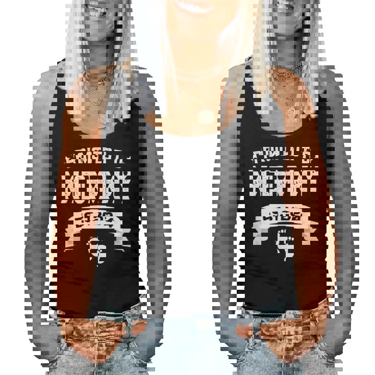 Promoted To Mommy Est 2024 New Mom First Mommy Women Tank Top