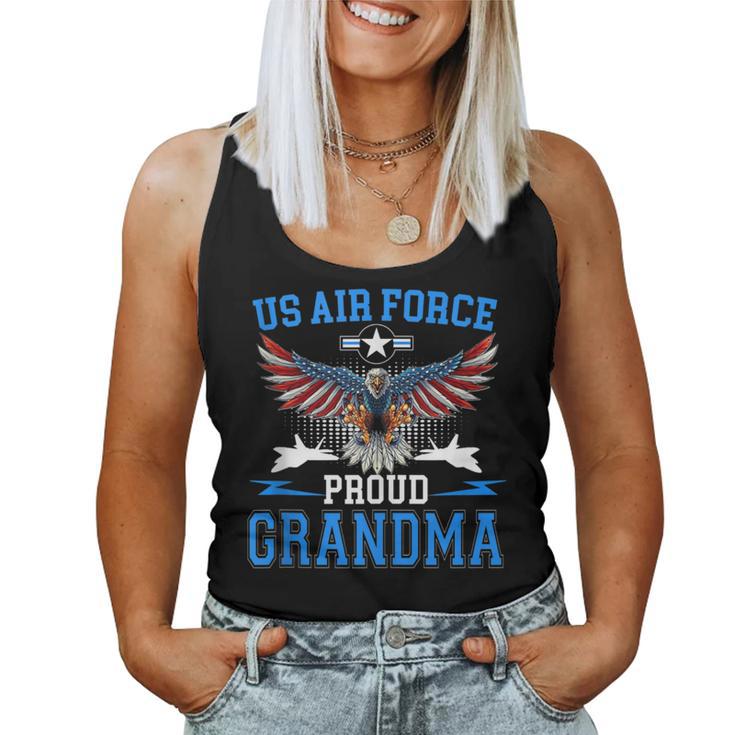 Proud Air Force Grandma Us Air Force Military Usaf Women Tank Top