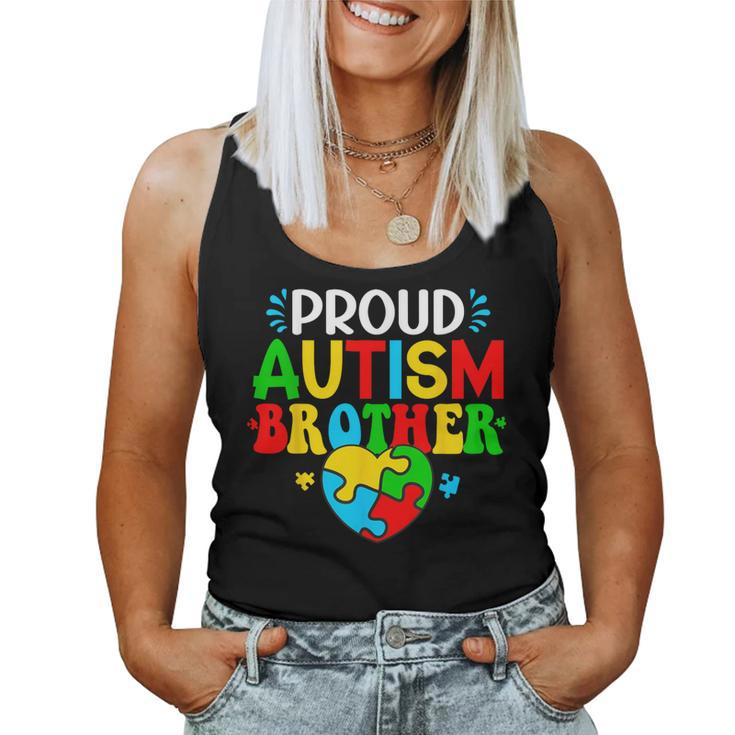 Proud Autism Brother Autism Awareness Autistic Sister Boys Women Tank Top