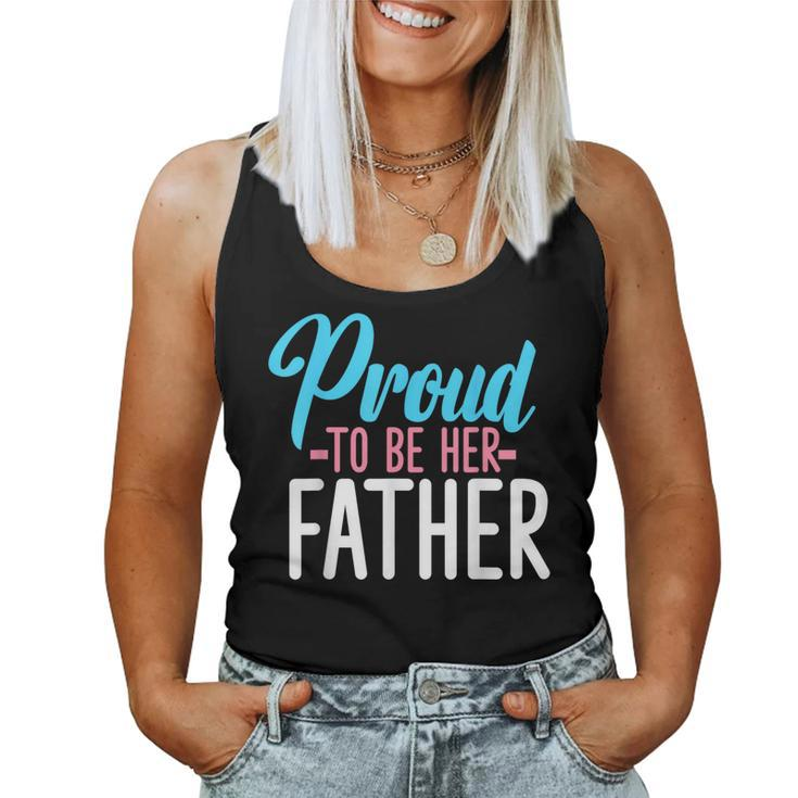 Proud Father Transgender Dad Lgbt Lgbtq Pride Gay Rainbow Women Tank Top