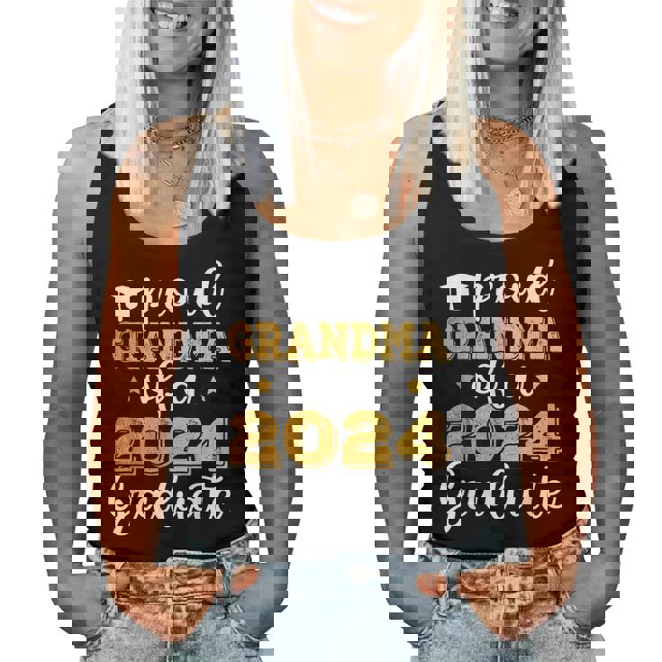 Proud Grandma Of A 2024 Graduate Class Of 2024 Graduation Women Tank Top